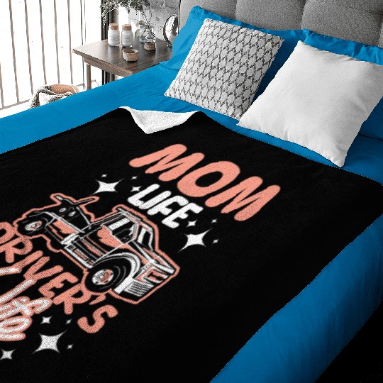 Mothers day Mom life drivers wife Tow truck driver Baby Blankets