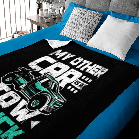 My other car is a tow truck Baby Blankets