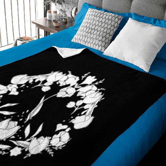 Tulip Gardening Floral Baby Blankets