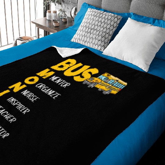School Bus Aide Women Bus Monitor Baby Blankets