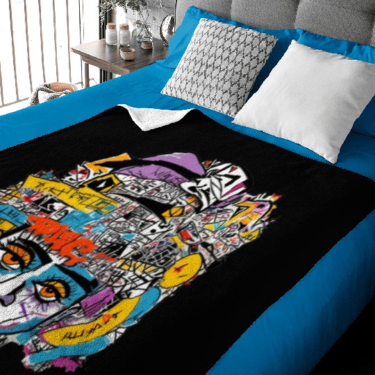 Graffiti Vizualise Baby Blankets