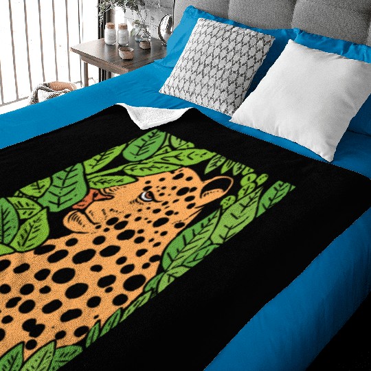 Jaguar in Forest Wildlife Biologist Gift Baby Blankets