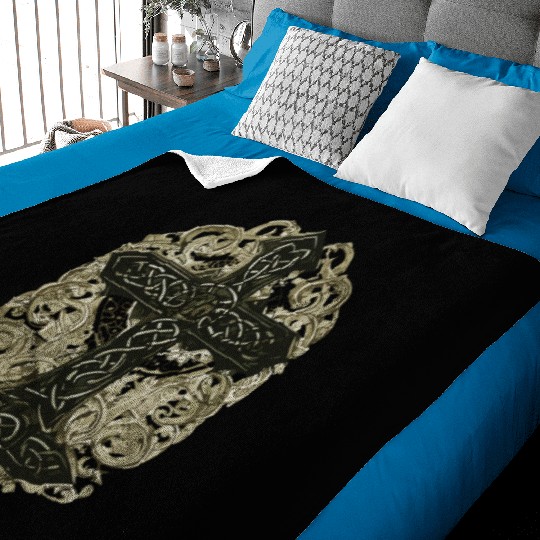 tree celtic cross Baby Blankets