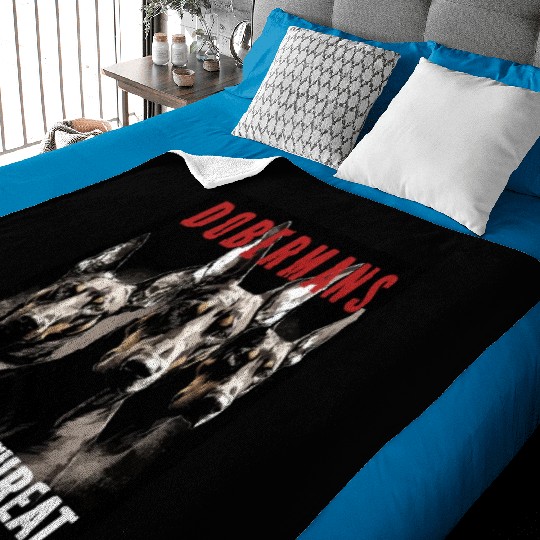 Dobermans Triple Threat - Doberman Lover Baby Blankets
