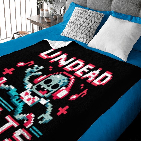 Undead Beats - 8-bit Zombie Groove Baby Blankets