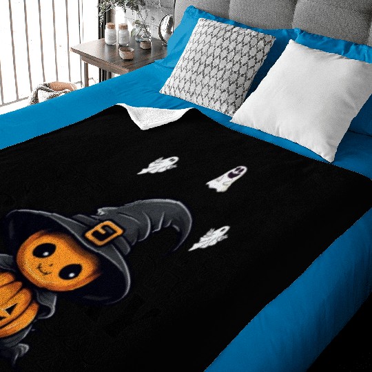 "Spooky Halloween Fashion for Women and Kids" Baby Blankets