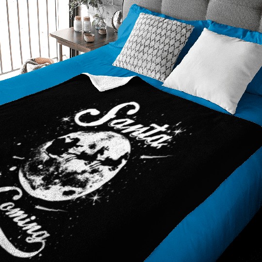 Santa is Coming Baby Blankets