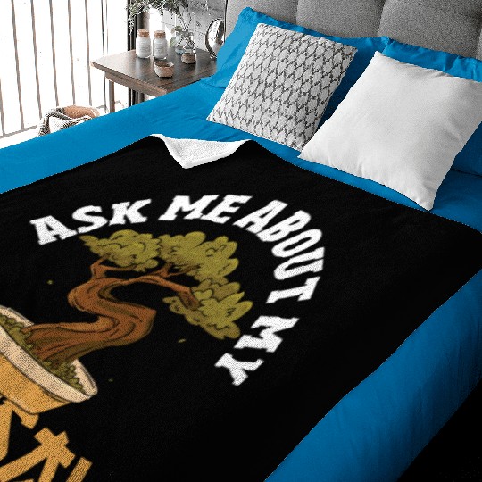 Nature Lover Miniature Plants Japanese Gardening Baby Blankets