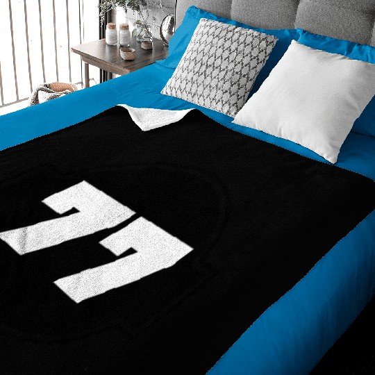 Congratulations 77 Years - Number Seventy-Seven Baby Blankets