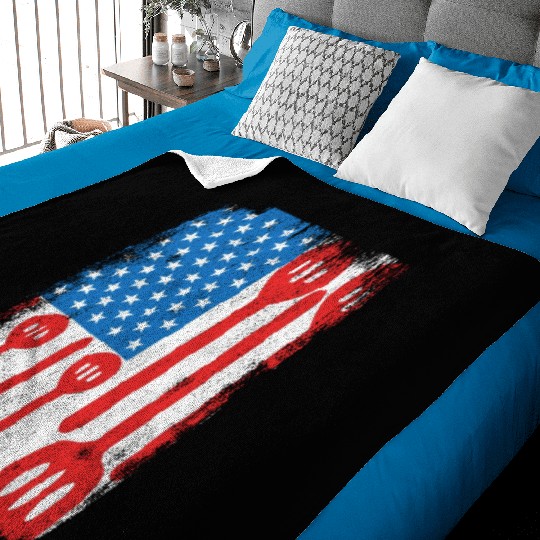 US Patriotic Cook Baby Blankets