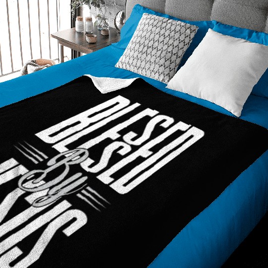 Blessed By Jesus Love Jesus Christian Christmas Baby Blankets