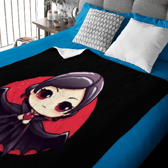 Vampire in love Halloween Baby Blankets
