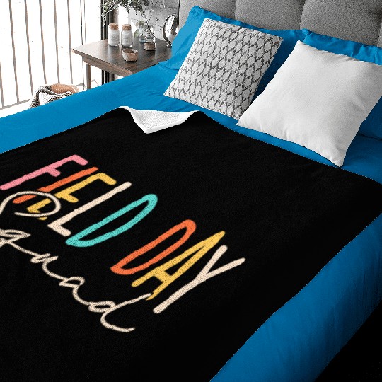 Field Day Squad Cool Student Teacher Last Day Of Baby Blankets