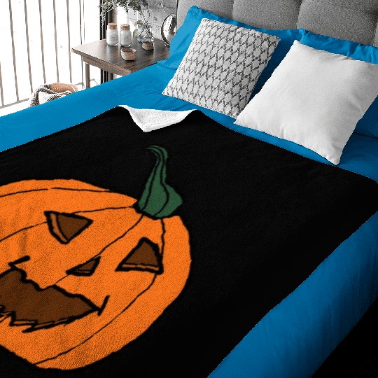 Halloween Pumpkin Jack o lantern 1 Baby Blankets