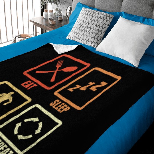 Rugby Player Daily Routine Baby Blankets