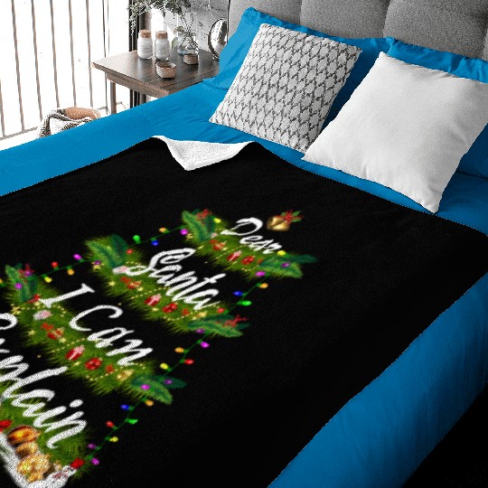 Dear Santa, I Can Explain - Christmas Tree Baby Blankets