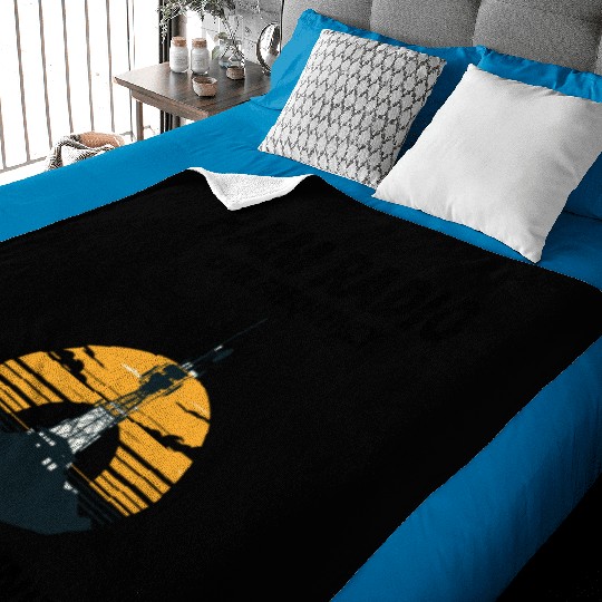 Ham Radio Tower Sunrise Uniting Our Frequency Baby Blankets