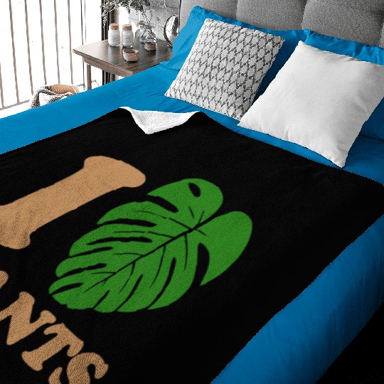 I love plants Baby Blankets