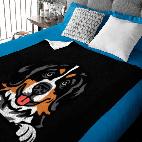 Bernese Mountain Dog Baby Blankets