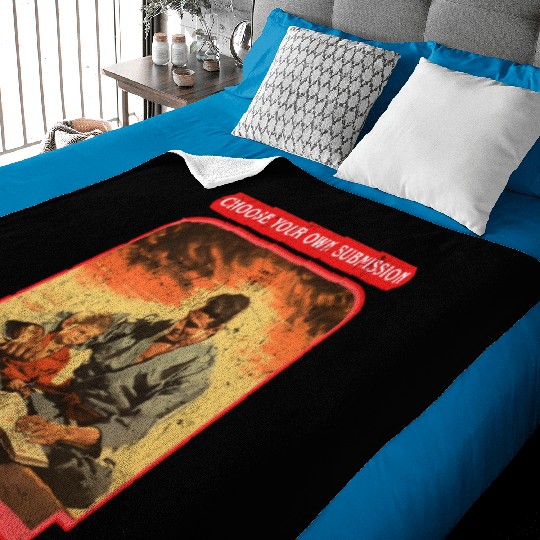 Vintage Style Brazilian Jiu Jitsu BJJ Martial Arts Baby Blankets