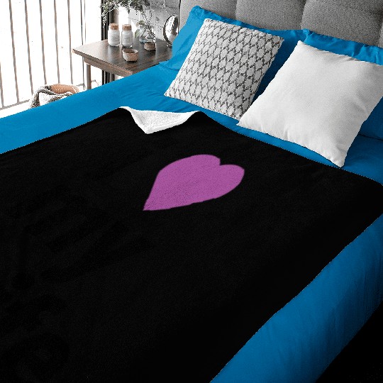 Heartfelt Tribute to My Beloved Wife purple Baby Blankets