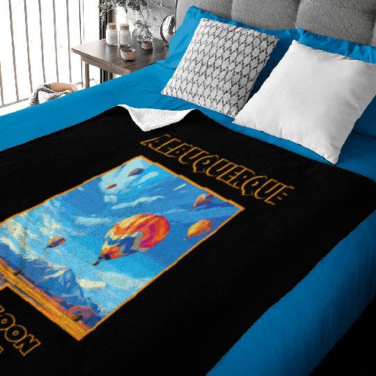 New Mexico Balloon Festival Baby Blankets