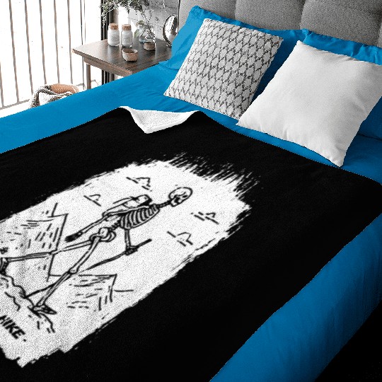 Take a Hike - White Ink Baby Blankets