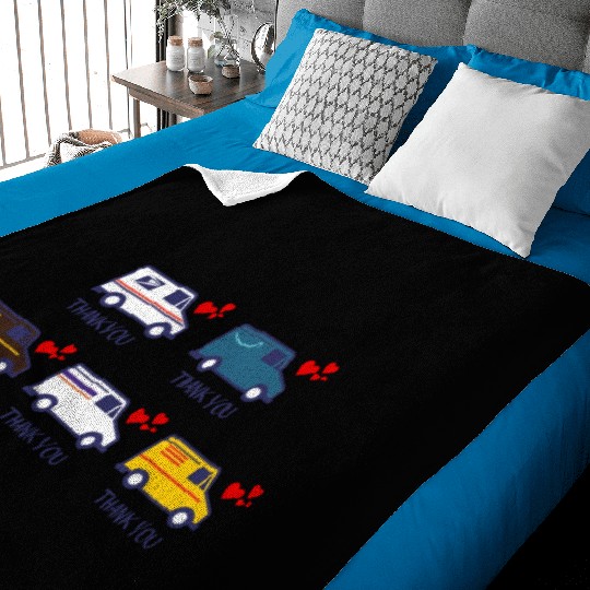 Thank You Postal worker Sticker Baby Blankets