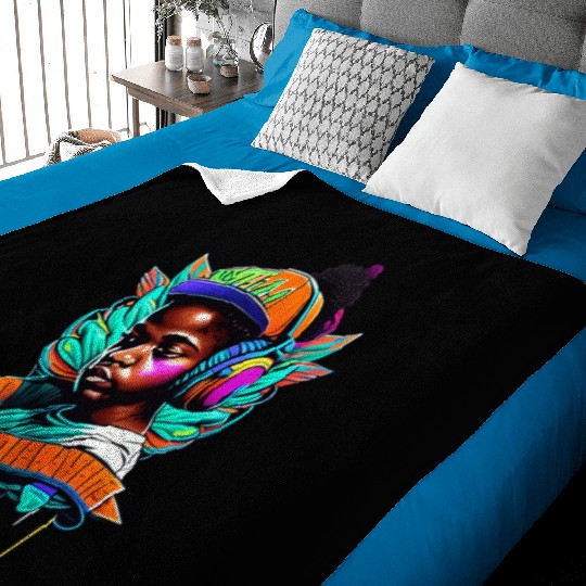 Colorful Butterfly person effect Baby Blankets