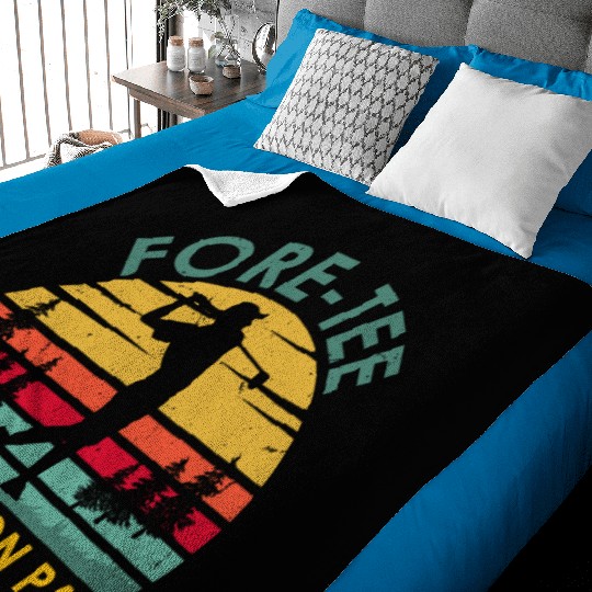 Funny 40th birthday Golf Player For Men Golfer Baby Blankets