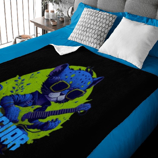 Baby Jaguar Guitar Baby Blankets