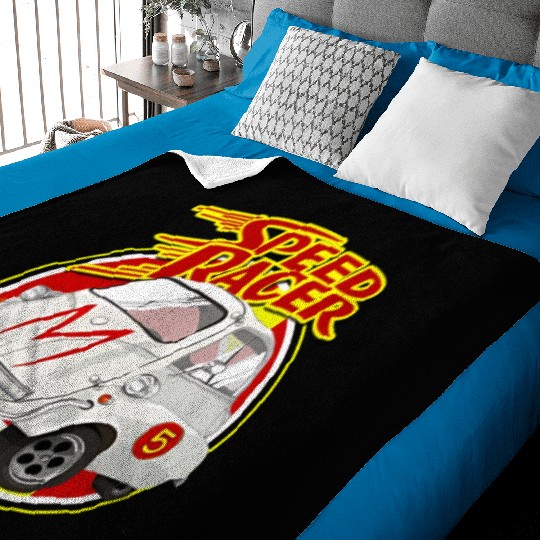 Speed Racer Car Baby Blankets