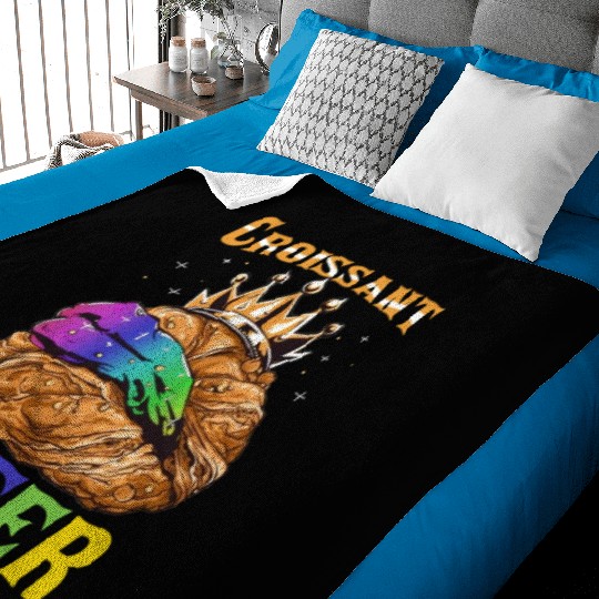 Croissant Queer French Pastry Funny LGBTQ Baby Blankets