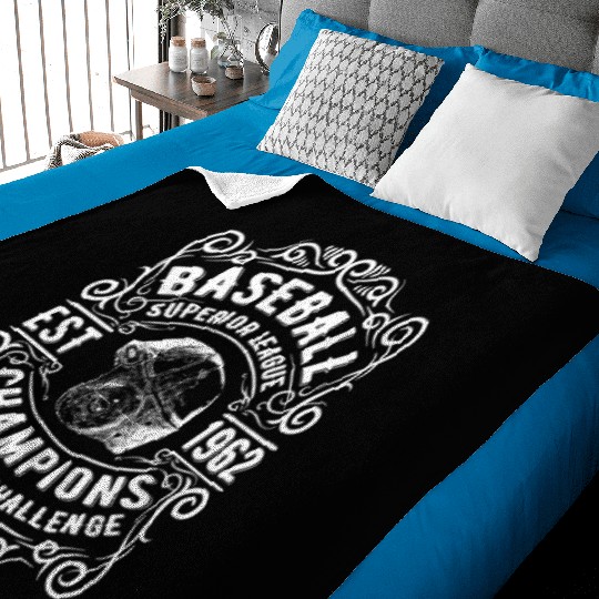 Baseball champions all star challence Baby Blankets