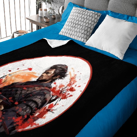 Brave Samurai Baby Blankets
