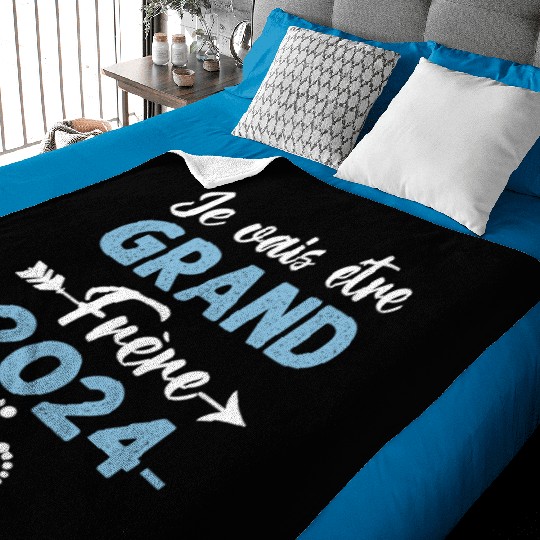 I'm going to be big brother 2024 birth announcement Baby Blankets