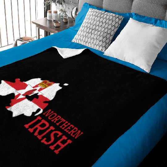 Nothing Scares Me My Wife Is Northern Irish Baby Blankets