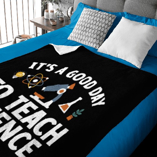 Funny Science Teacher Men Women Nerd Physics Teach Baby Blankets