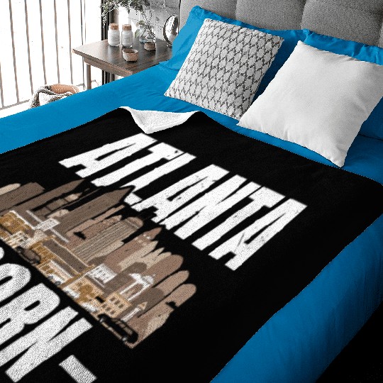 Atlanta City Georgia USA America United States Baby Blankets