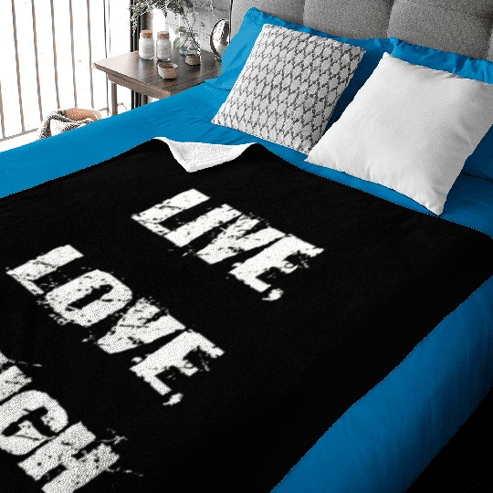 live love laugh Baby Blankets