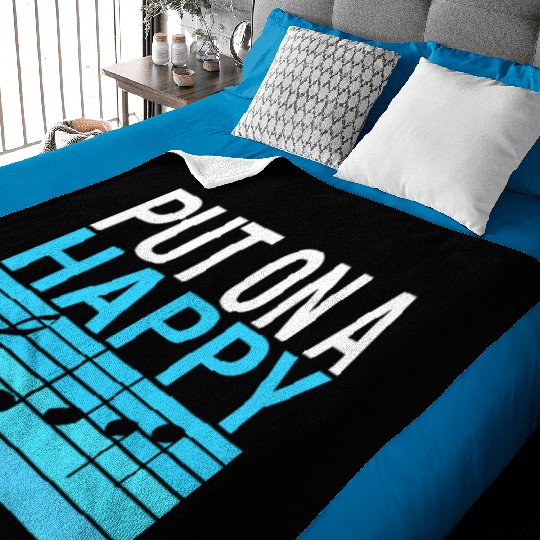 Music Teacher Baby Blankets, Put On A Happy Baby Blankets, Gift For