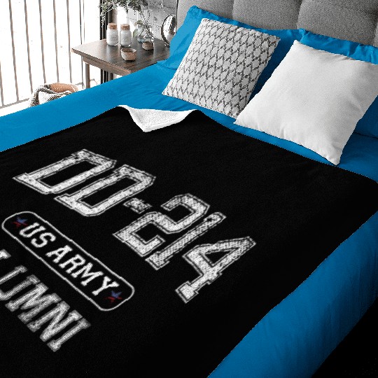 DD-214 US ARMY Vintage Baby Blankets