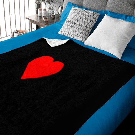 I Love My Hot & Crazy Boyfriend Baby Blankets