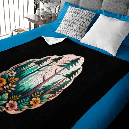 nature on skin Baby Blankets