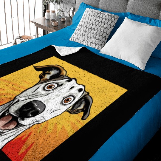 Whippet Face Dog lovers Baby Blankets