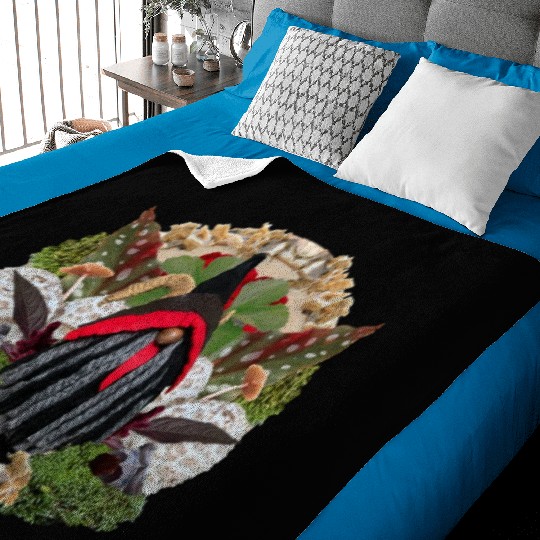 Krampus in Nature Baby Blankets