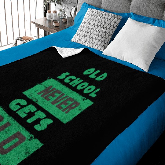 Old School Never Gets Old Baby Blankets