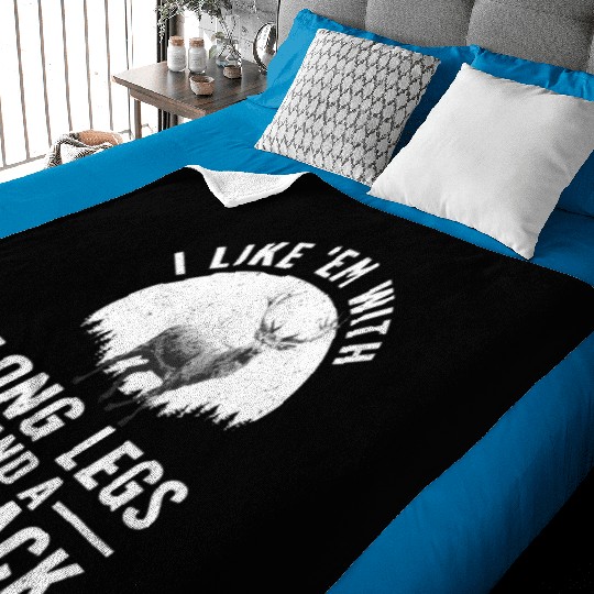 Deer Hunting Wildlife Hunter Baby Blankets