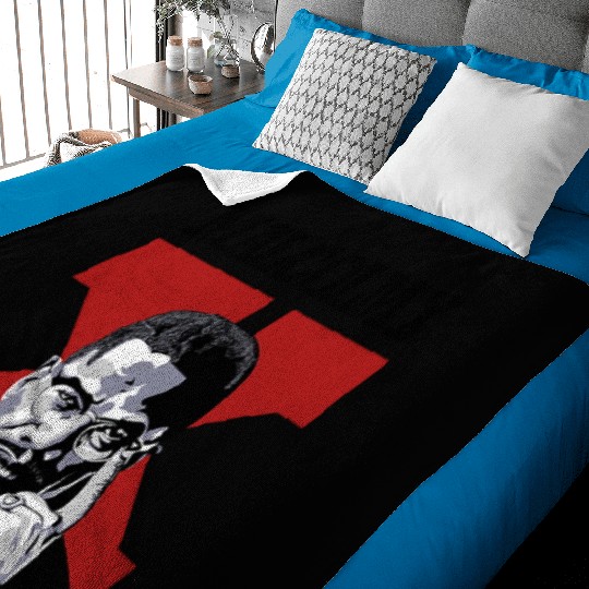 Malcolm X Baby Blankets