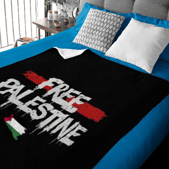 graffiti free palestine Baby Blankets